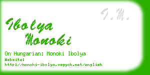 ibolya monoki business card